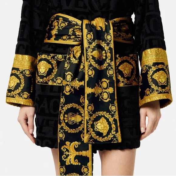 Versace Baroque Short Robe SMALL NWOT